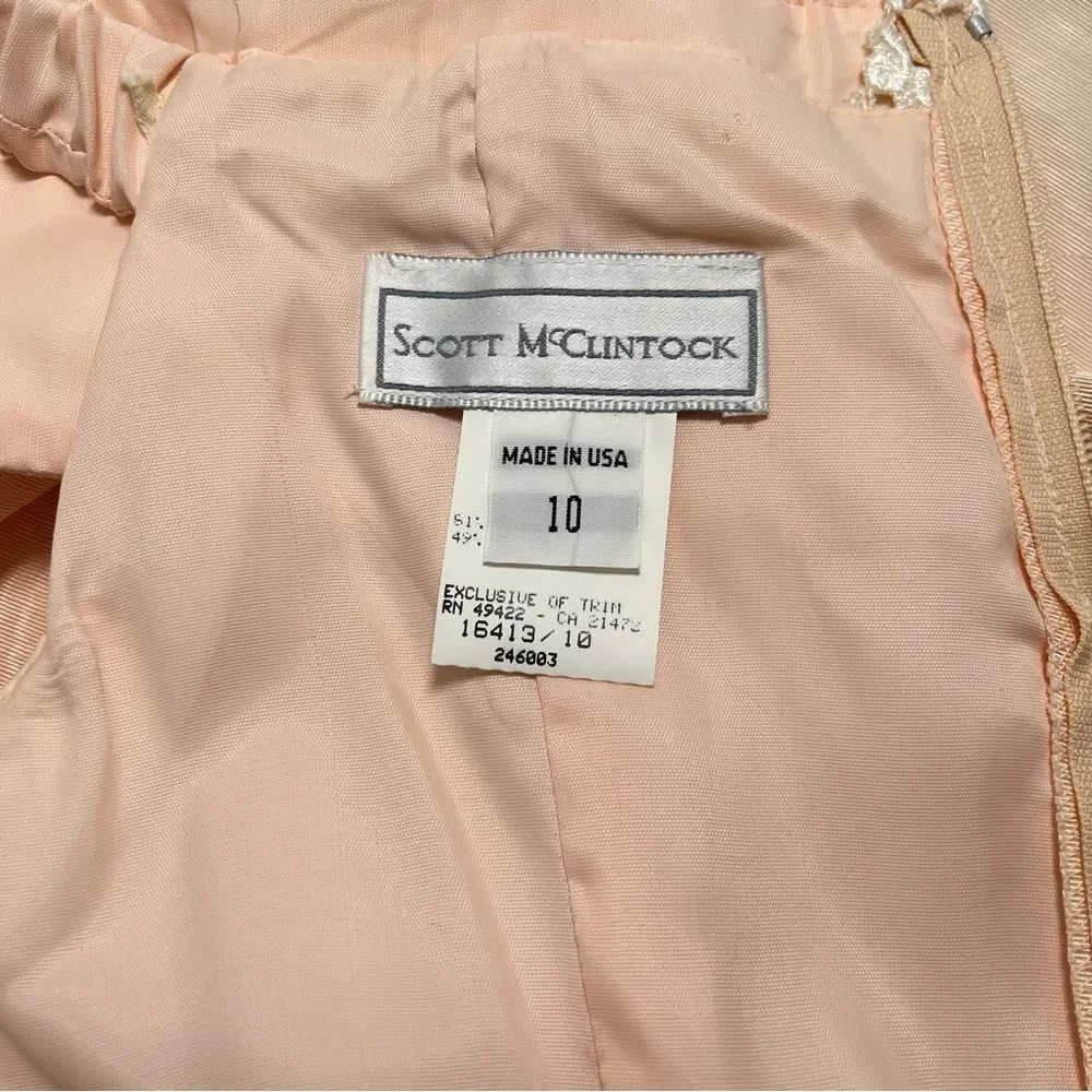 VINTAGE 90s Scott McClintock DRESS 10 - Picture 6 of 7